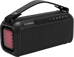 Колонка порт. Hyundai H-PS1007 черный 60W 2.0 BT 10м 2600mAh