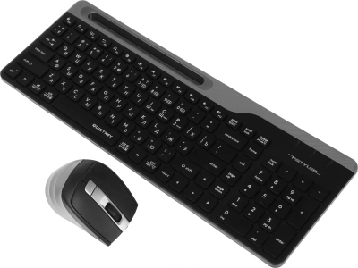 Клавиатура + мышь A4Tech Fstyler FB2535C клав:черный/серый мышь:черный/серый USB беспроводная Bluetooth/Радио slim (FB2535C SMOKY GREY)