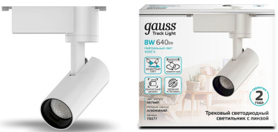 Светильник Gauss TR077 4000K цв.св.:белый нейтральный белый