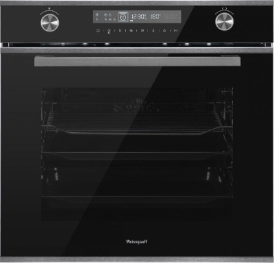 Духовой шкаф Электрический Weissgauff EOM 751 PDBSX черный/нержавеющая сталь