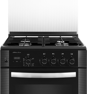 Плита Газовая Gefest ПГ 6300-03 0046 черный (стеклянная крышка) реш.чугун