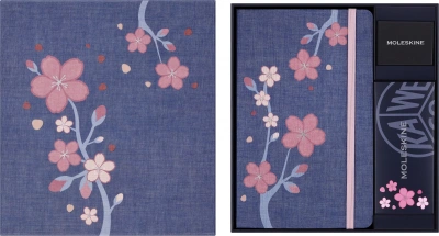 Набор Moleskine Limited Edition Sakura блокнот/ежедневник/ручка перь. синий