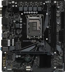 Материнская плата Gigabyte H610M S2H V2 Soc-1700 Intel H610 2xDDR5 mATX AC`97 8ch(7.1) GbLAN+VGA+HDMI+DP