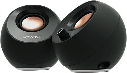 Колонки Creative Pebble Pro 2.0 черный 10Вт BT портативные