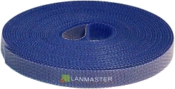 Хомут-липучка Lanmaster LAN-VCS5M-BL 5000x10мм (упак:1шт) полиамид синий