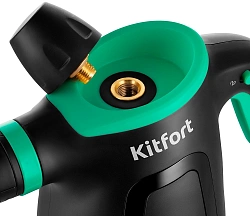 Пароочиститель ручной Kitfort КТ-9170-2 1050Вт черный/зеленый