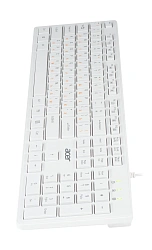 Клавиатура Acer OKW123 белый USB Multimedia (ZL.KBDEE.00D)