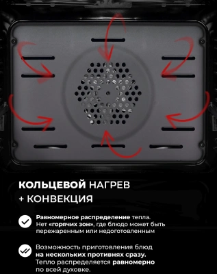 Духовой шкаф Электрический Lex EDP 610 GR Wide Series серый