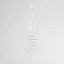 Холодильник Maunfeld MFF185NFW 2-хкамерн. белый инвертер