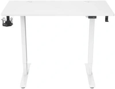 Стол для компьютера Cactus CS-ED-WWT с электроприводом столешница МДФ белый каркас белый (CS-ED-WWT)