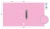 Папка на 2-х D-кольцах Бюрократ Gems GEM0812/2RPIN A4 пластик 0.7мм кор.32мм торц.карм с бум. встав розовый аметист
