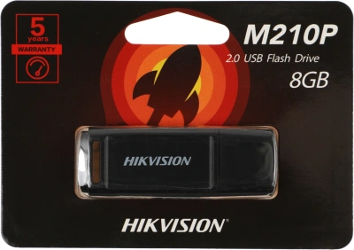 Флеш Диск Hikvision 8GB M210P Hiksemi HS-USB-M210P/8G USB2.0 черный