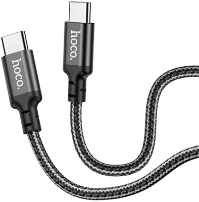Кабель Hoco X14 TYPE-C TO TYPE-C(52215) USB Type-C (m)-USB Type-C (m) 1м черный