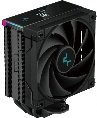 Устройство охлаждения(кулер) Deepcool AK400 Digital Soc-AM5/AM4/1200/1700/1851 черный 4-pin 28dB Al+Cu LCD 220W 695gr Ret (R-AK400-BKADMN-G)