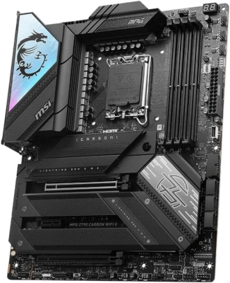 Материнская плата MSI MPG Z790 CARBON WIFI II Soc-1700 Intel Z790 4xDDR5 ATX AC`97 8ch(7.1) 2.5Gg RAID+HDMI