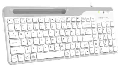 Клавиатура A4Tech Fstyler FK25 белый/серый USB slim