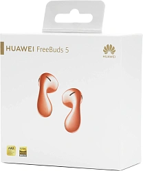 Наушники вкладыши Huawei FreeBuds 5 Honey-T10 оранжевый беспроводные bluetooth в ушной раковине (55036455)