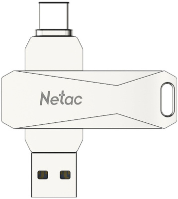 Флеш Диск Netac 128GB U782C NT03U782C-128G-30PN USB3.0 серебристый