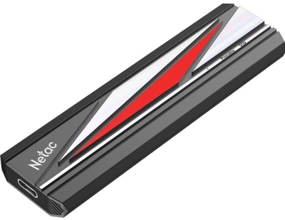 Накопитель SSD Netac USB-C 2TB NT01ZX20L-002T-32BK ZX20L черный