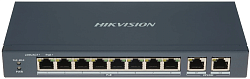 Коммутатор Hikvision DS-3E0310P-E/M 8x100Мбит/с 1x1Гбит/с 8PoE+ 60W неуправляемый