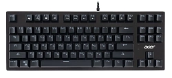 Клавиатура Acer OKW126 механическая черный USB Multimedia for gamer для ноутбука LED (ZL.KBDEE.00G)