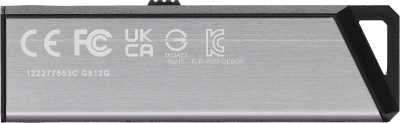 Флеш Диск A-Data 512Gb Type-C UE800 AELI-UE800-512G-CSG USB3.2 серебристый