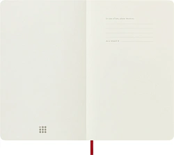 Блокнот Moleskine CLASSIC SOFT QP617F2 Large 130х210мм 192стр. клетка мягкая обложка красный