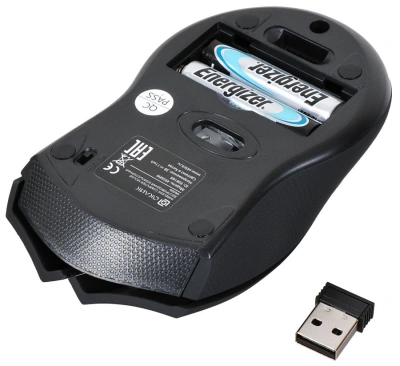 Мышь Оклик 495MW черный/золотистый оптическая 1600dpi беспров. USB для ноутбука 6but (998168)