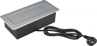 Розетка Cactus CS-SOCKET-EU/USBA-GY для столешницы 26.5x11.8x6.5см серый