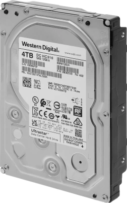 Жесткий диск WD SAS 3.0 4TB 0B36048/0B36539 HUS726T4TAL5204 Ultrastar DC HC310 (7200rpm) 256Mb 3.5"