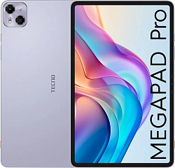 Планшет Tecno MegaPad Pro T1201 G100 (2.2) 8C RAM8Gb ROM128Gb 12" IPS 2000x1200 4G Android 14 фиолетовый 13Mpix 5Mpix BT WiFi microSD 1Tb 10000mAh