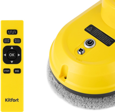 Мойщик окон Kitfort КТ-5186 пит.:от сети желтый/черный