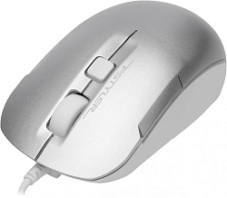 Мышь A4Tech Fstyler FM26S серебристый/белый оптическая 1600dpi silent USB для ноутбука 4but (FM26S USB (ICY WHITE))