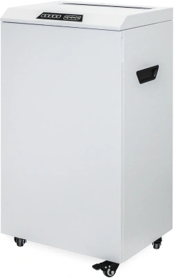 Шредер Heleos УО90-5 белый/черный (секр.P-5) перекрестный 21лист. 90лтр. скрепки скобы пл.карты CD