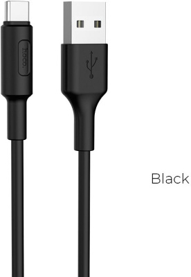 Кабель Hoco X25 Soarer X25 USB (m)-USB Type-C (m) 1м черный коробка