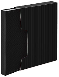 Папка с 100 прозр.вклад. Бюрократ DeLuxe DLVBOX100BLCK A4 пластик 0.7мм черный в коробе
