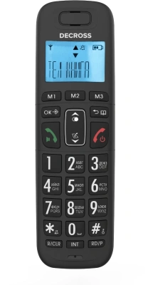Р/Телефон Dect Decross DC1013 черный АОН