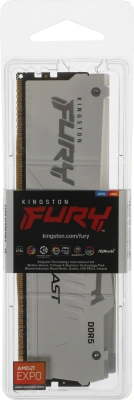 Память DDR5 16GB 6400MHz Kingston KF564C32BWEA-16 Fury Beast RGB RTL Gaming PC5-51200 CL32 DIMM 288-pin 1.4В dual rank с радиатором Ret