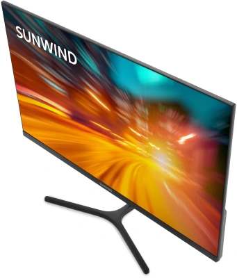 Монитор SunWind 23.8" SM-24FI223 черный IPS LED 5ms 16:9 HDMI матовая 250cd 178гр/178гр 1920x1080 100Hz G-Sync VGA DP FHD 3.0кг