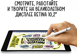 Планшет Apple iPad 2021 A2602 A13 Bionic 6С RAM3Gb ROM256Gb 10.2" IPS 2160x1620 iOS серый космос 8Mpix 12Mpix BT WiFi 10hr