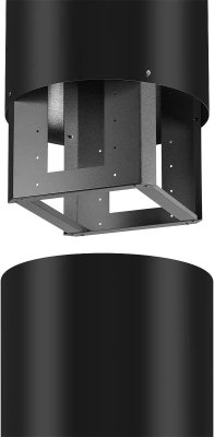 Вытяжка каминная Kuppersberg Tuba черный управление: кнопочное (1 мотор)