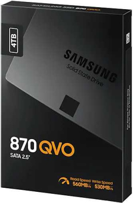 Накопитель SSD Samsung SATA-III 4TB MZ-77Q4T0BW 870 QVO 2.5"