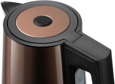 Чайник электрический Redmond KM244 1.7л. 2200Вт коричневый корпус: нерж.сталь/пластик