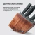 Набор ножей кухон. Rondell Lincor RD-482 компл.:6предм. с подставкой коричневый подар.коробка