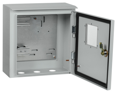 Щит распределительный IEK MKM51-N-01-54 TITAN ЩУ 1/1-0 У1 IP66 навесной 300мм 150мм 310мм 6мод. металл IP66 серый с возможностью установки счетчика (упак.:1шт)