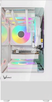 Корпус Formula Crystal Z1CM белый без БП mATX 5x120mm 3x140mm 2xUSB3.0 1xUSB3.1 audio bott PSU