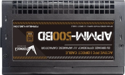 Блок питания Formula ATX 500W APMM-500BD 80+ bronze (20+4pin) APFC 120mm fan 5xSATA RTL