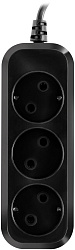 Сетевой удлинитель SunWind SW-PE33-B 3м (3 розетки) черный (коробка)