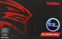 Накопитель SSD Kingspec PCIe 3.0 x4 512GB NE-512 M.2 2280