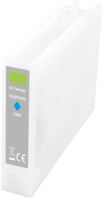 Картридж струйный Cactus CS-EPT41F2 T41F2 голуб.пигм. (350мл) для Epson SureColor SC-T5400M/SC-T3405/SC-T5405